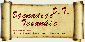 Đenadije Tešankić vizit kartica